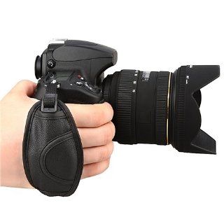 eForCity Leather Hand Grip Strap Compatible with Nikon D5000 D5100 D7000 D90 : Binocular Straps : Camera & Photo
