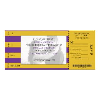 Event Ticket Wedding Invitation