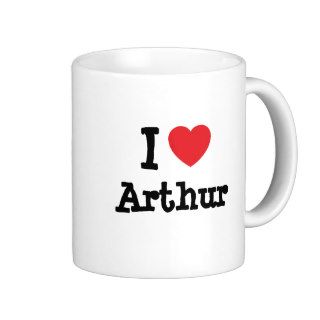 I love Arthur heart custom personalized Coffee Mug