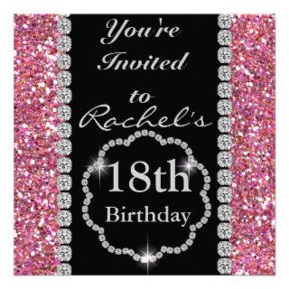 18th Birthday GLAM Invitation
