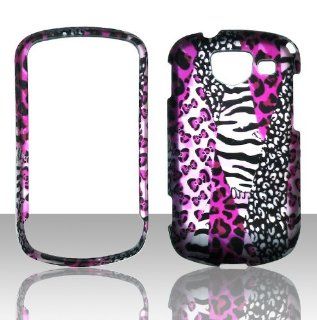 2D Pink Safari Samsung U380 Brightside Verizon Wireless Case Cover Hard Phone Case Snap on Cover Rubberized Touch Protector Faceplates: Cell Phones & Accessories