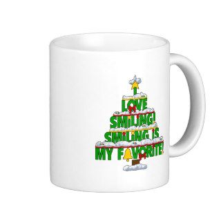 SMILING IS MY FAVORITE CHRISTMAS ORIGINAL COFFEE MUGS