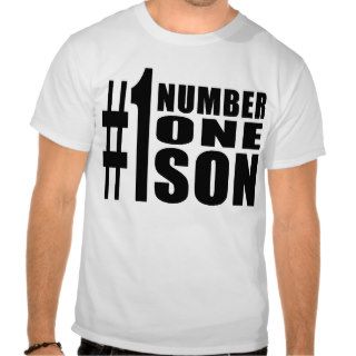 Sons Birthdays Gifts : Number One Son Tee Shirt