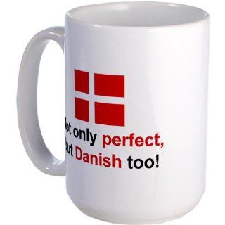 Perfect Danish Large Mug Humor Large Mug by CafePress: Kitchen & Dining