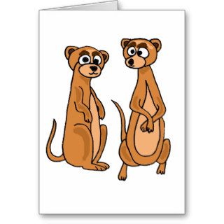 XX  Funny Meerkat Cartoon Cards