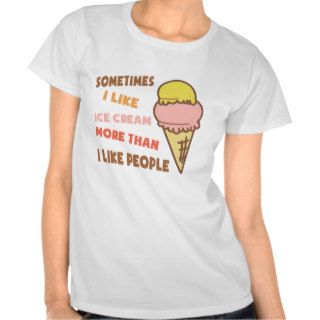 I Like Ice Cream Tee Shirt