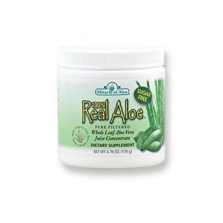 Miracle of Aloe Real Aloe 100% Pure Aloe Gel Concentrate 4.76 Oz Just Add Water for a Health filled Glass of Pure Aloe Juice! Aloe Vera Miracle, Natural Medicine for Cancer, Cholesterol, Diabetes, Inflammation, Ibs, Hydrates Skin, Accelerates Skin Repair, 