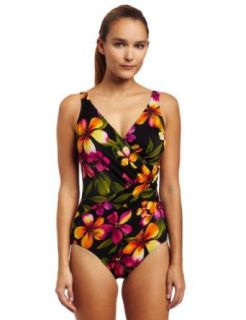 Miraclesuit women's Must Haves Oceanus Swimsuit, Black, 12 at  Womens Clothing store