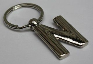 Solid Metal Letter N Keychain: Everything Else