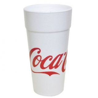 Dart 24J16C 24 Ounce Capacity, 6.9 Inch Height, Coca Cola Stock Printed Foam Cup, 20 cups/sleeve (Case of 25 sleeves): Industrial & Scientific