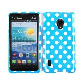 COVER FOR LG LUCID 2 CASE FACEPLATE HARD PLASTIC POLKA DOTS TP1633 VS870 CELL PHONE ACCESSORY: Cell Phones & Accessories