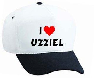 Baseball Cap with I Love Uzziel (first name/surname/nickname): Sports & Outdoors