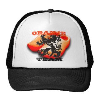 Clockwork Orange Dutch Soccer Team Black Lion Trucker Hats