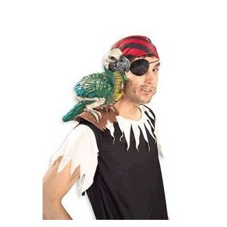 Ghoulish Pirate Shoulder Parrot Halloween Prop: Clothing