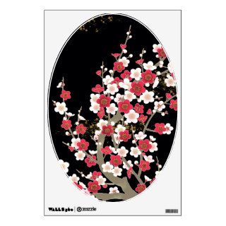 Pink & White Sakura Vintage Japanese Flower Wall Graphic