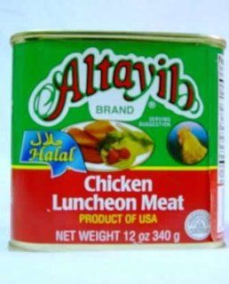 Altayib Halal Chicken Luncheon Meat, 340g, 12oz Made in the Usa : Chicken Poultry : Grocery & Gourmet Food