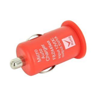 Red 12V DC USB Car Charger Adapter with LED Indicator for / MP4/ Mobile Phone by Atomic Market Cell Phones & Accessories