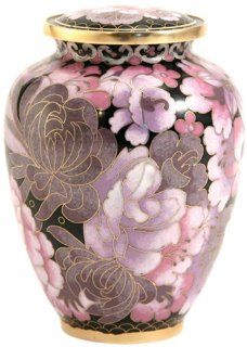 Near & Dear Pet Memorials Elite Cloisonn Floral Blush Pet Cremation Urn, 50 Cubic Inch, Pink : Pet Memorial Products : Pet Supplies
