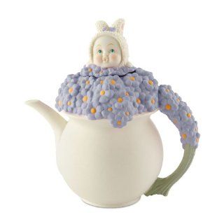 Dept 56 Snowbunnies *Flowers for Bunny* Teapot/Trinket Box : Collectible Figurines : Everything Else