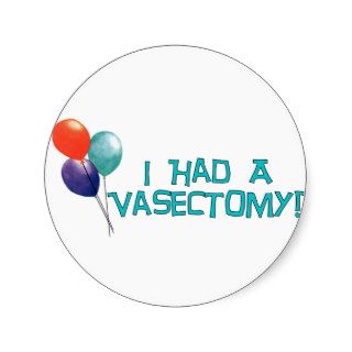 Vasectomy Stickers