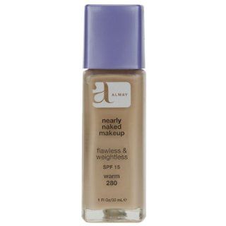 Almay Nearly Naked Makeup with SPF 15, Warm 280, 1 Ounce Bottle : Foundation Makeup : Beauty