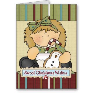 Sweet Christmas wishes greeting card