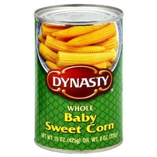 Dynasty Corn Baby Sweet, 15 Ounce (Pack of 12) : Canned And Jarred Corn : Grocery & Gourmet Food