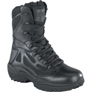 Reebok Rapid Response 6 Inch Waterproof, Insulated Zip Boot   Black, Size 8 1/2