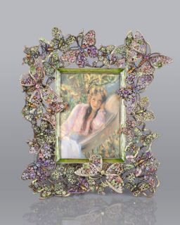 Floral Butterfly 5 x 7 Frame   Jay Strongwater