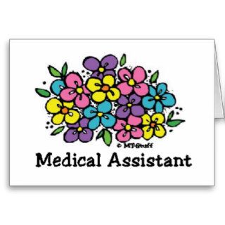 Blooms Medical Assistant Greeting Cards