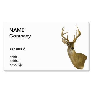 isolated buck business card