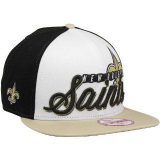 NFL New Era New Orleans Saints Chriograph 9Fifty Snapback Hat   Old Gold/Black/White : Baseball Caps : Sports & Outdoors