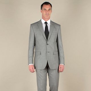 Karl Jackson Grey pick and pick regular fit 2 button washable suit jacket