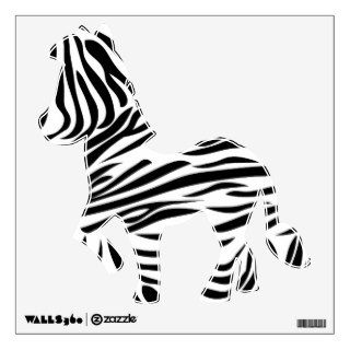 Black and White Zebra Print Wall Graphic