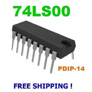 10 pcs of 74LS00 SN74LS00N 7400 Quad 2 Input NAND Gate IC / Integrated Circuit   FREE SHIPPING: Nand Logic Gates: Industrial & Scientific