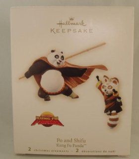 Kung Fu Panda Keepsake Christmas Ornaments: Po and Shifu : Decorative Hanging Ornaments : Everything Else
