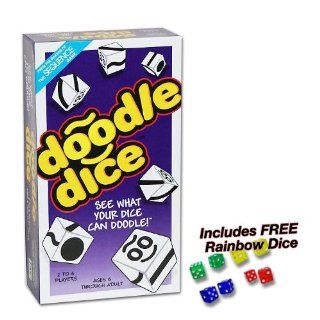 Doodle Dice with FREE Rainbow Dice: Toys & Games