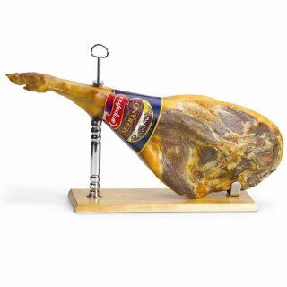 Campofrio Bone In Serrano Ham with Hoof!, 17 Pound Package : Grocery & Gourmet Food