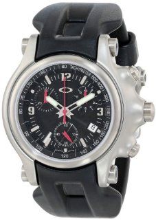 Oakley Men's 10 215 Holeshot Unobtainium Strap Edition Chronograph Rubber Watch Watches