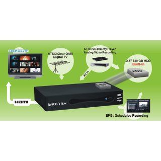 brite View BV 980H Digital HD DVR (for Antenna and clear QAM use) ,with 320GB HDD Built in, EPG Supported,Time Shifting   Black: Electronics