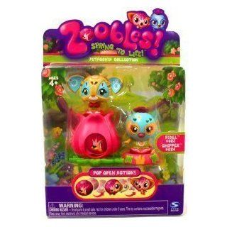 Zoobles Bird and Cat + Happitats (Colors Vary): Toys & Games