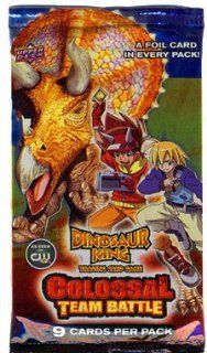 Dinosaur King Trading Card Game Series 2 Colossal Team Battle Booster Pack: Toys & Games