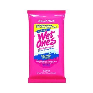 Wet Ones Antibacterial Hand Wipes   Fresh Scent: Travel Pack: Health & Personal Care