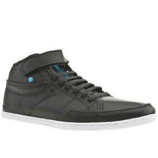 Boxfresh Swich Half Cab Black Cyan White Leather Shoes Trainers: Shoes