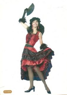 Western Life 502006 Old West Spanish Woman Costume Flamenco: Clothing