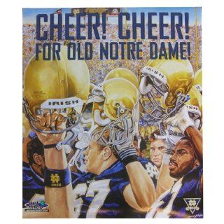 Cheer! Cheer! For Old Notre Dame! Notre Dame Football Poster : Prints : Everything Else