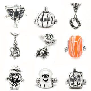 Pro Jewelry (10 Beads) of Halloween Charms Set for Bracelets: Jewelry