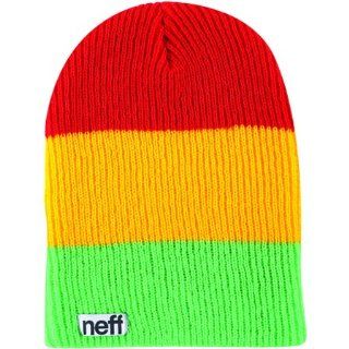 Neff Trio Men's Beanie Casual Hat   Rasta / One Size: Automotive