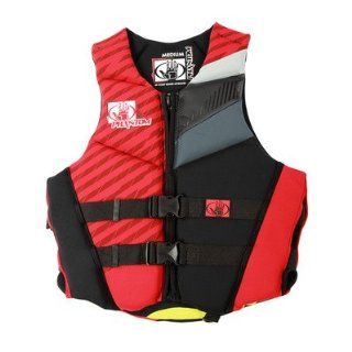 Phantom Men's Neo PFD Size: XL 45"   49", Color: Red/Black : Life Jackets And Vests : Patio, Lawn & Garden
