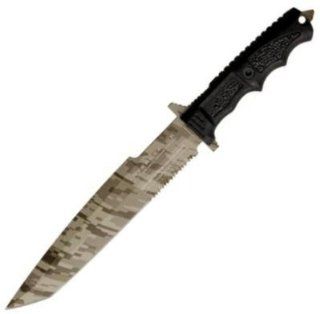 Dark Ops Interceptor 911 13 1/2" overall tactical fighting knife 8 1/4 DiGi Camo : Fixed Blade Tool Knives : Sports & Outdoors